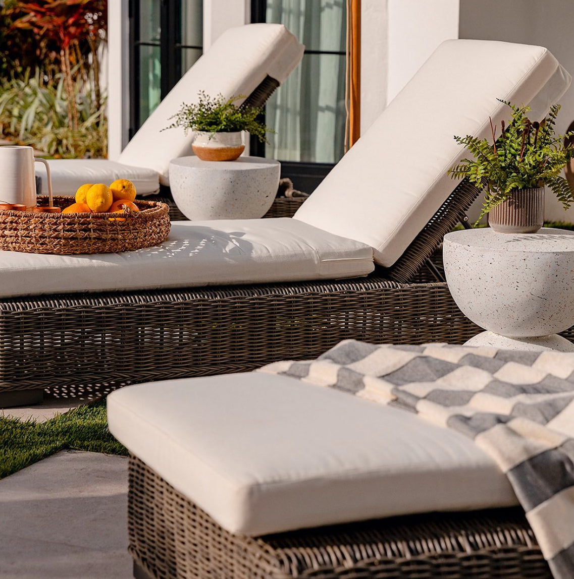 Outdoor chaise cushions on sale best sale