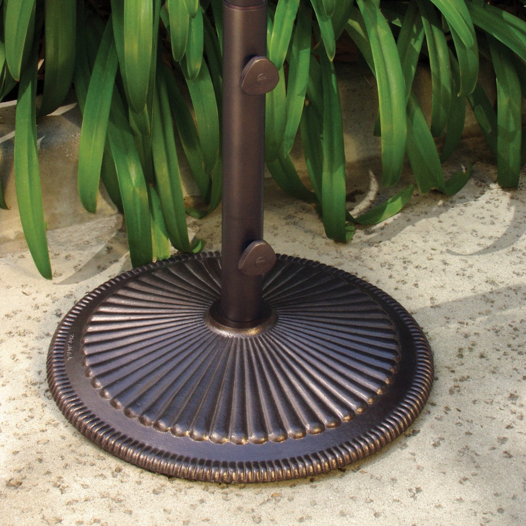 canvas market patio umbrella 9-ft Market Umbrella- Canvas w/ Tassels