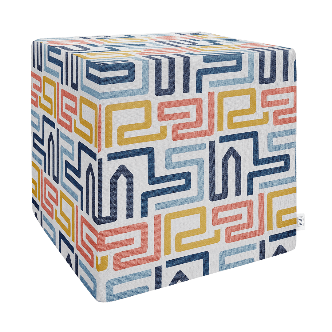 Square Pouf/Cube | Sunbrella Fusion Designer - RSH Decor