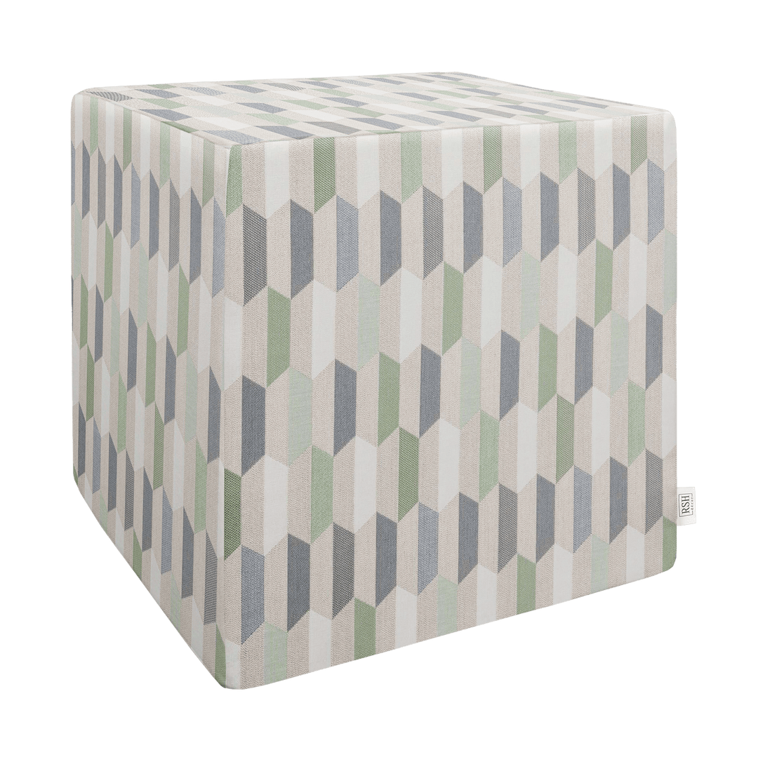 Square Pouf/Cube | Sunbrella Fusion Designer - RSH Decor