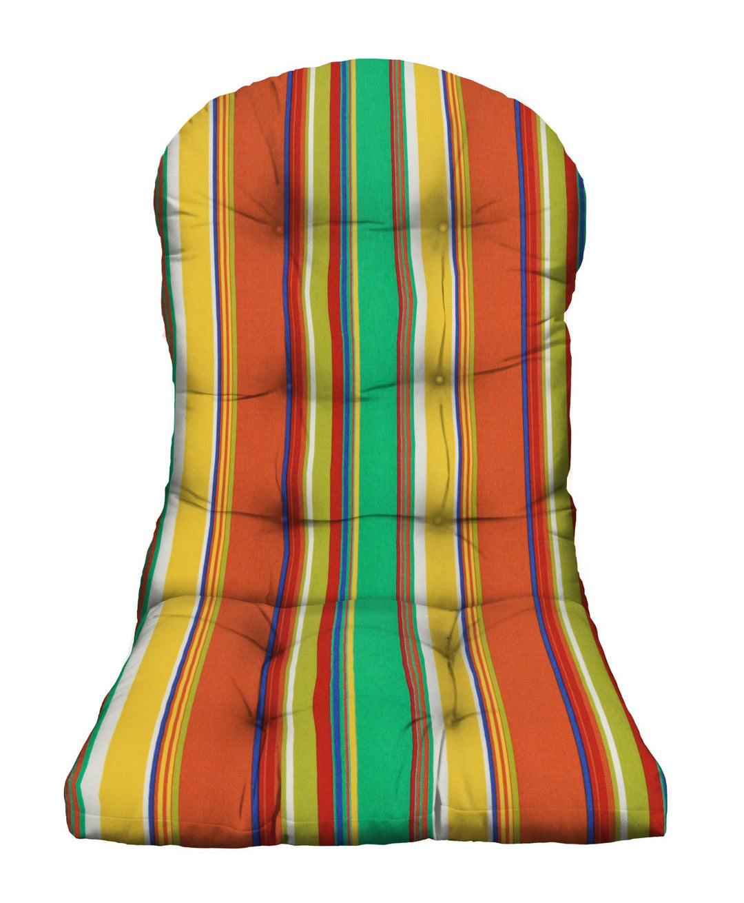 Tufted Adirondack Cushion | 42.5” H x 21” W | Bright Colorful Stripe | SUMMER FLASH SALE - RSH Decor