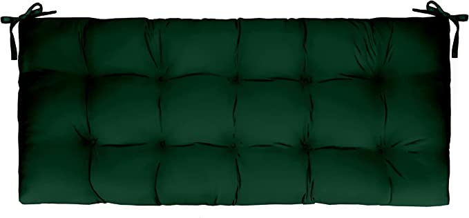 Tufted Bench Cushion with Ties, 36" x 14", Solid Colors