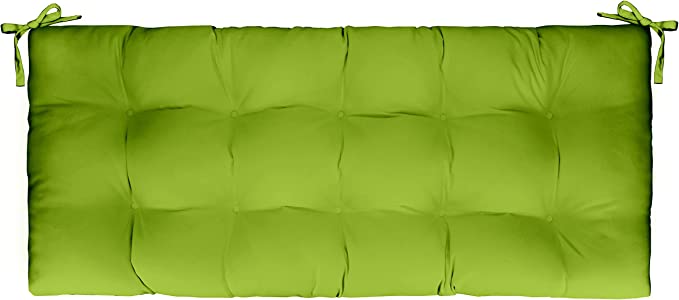 Tufted Bench Cushion with Ties, 36" x 14", Solid Colors