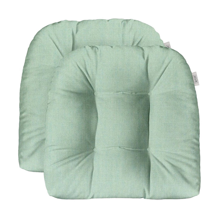 2 U - Shape Tufted Wicker Seat Cushion Set | Large 21" x 21" | Sunbrella Solids - RSH Decor