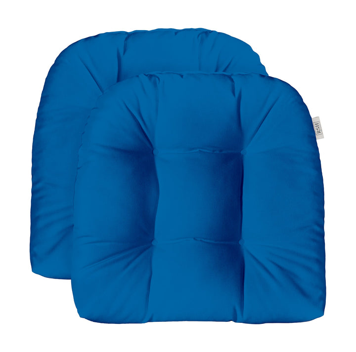 2 U - Shape Tufted Wicker Seat Cushions Set | Regular 19" X 19" | Sunbrella Solids - RSH Decor