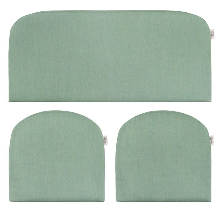 3 Piece Wicker Cushion Set | Foam | Sunbrella Solids - RSH Decor