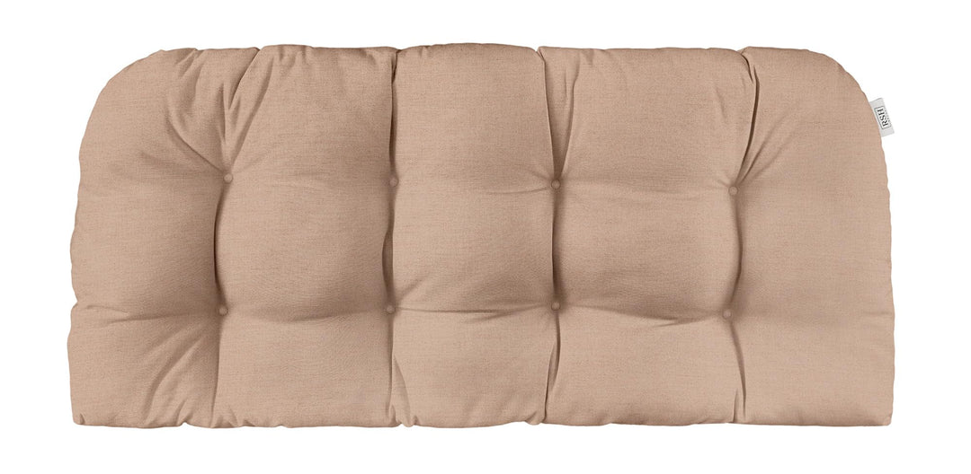 RSH DÉCOR: Sunbrella Play 44x22 Wicker Loveseat Tufted