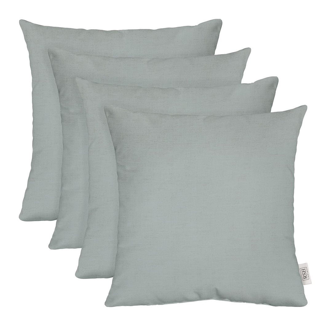 RSH DECOR: Sunbrella Play Square Throw Pillows Set of 4 | 24" x 24" | Water and Fade-Resistant Performance Fabric | Outdoor Pillow Covers with Down-Alternative Inserts | Play Sky