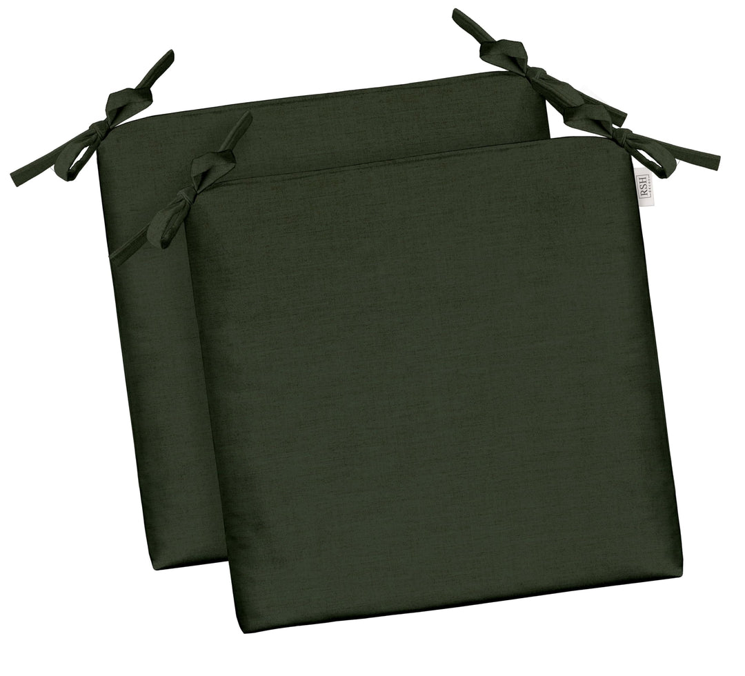 RSH DECOR: Sunbrella Foam Chair Cushions Set of 2 | 15" x 14" x 2" | All-Weather Square Cushions for Patio Furniture | Crafted with Sunbrella Performance Fabric | Play Jungle