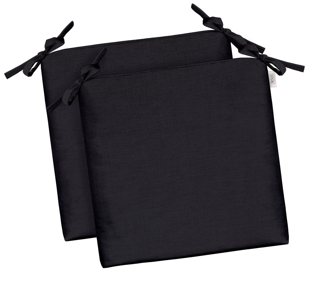 RSH DECOR: Sunbrella Foam Chair Cushions Set of 2 | 15" x 14" x 2" | All-Weather Square Cushions for Patio Furniture | Crafted with Sunbrella Performance Fabric | Play Navy
