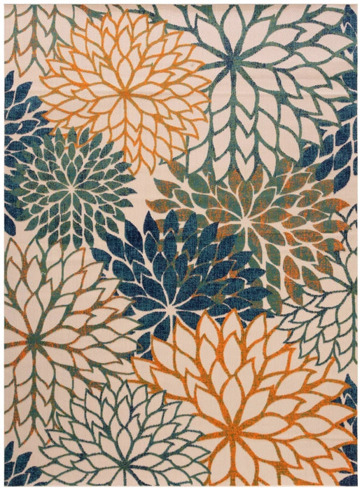 Nourison Rug Aloha ALH05 Blue Green Area Rug