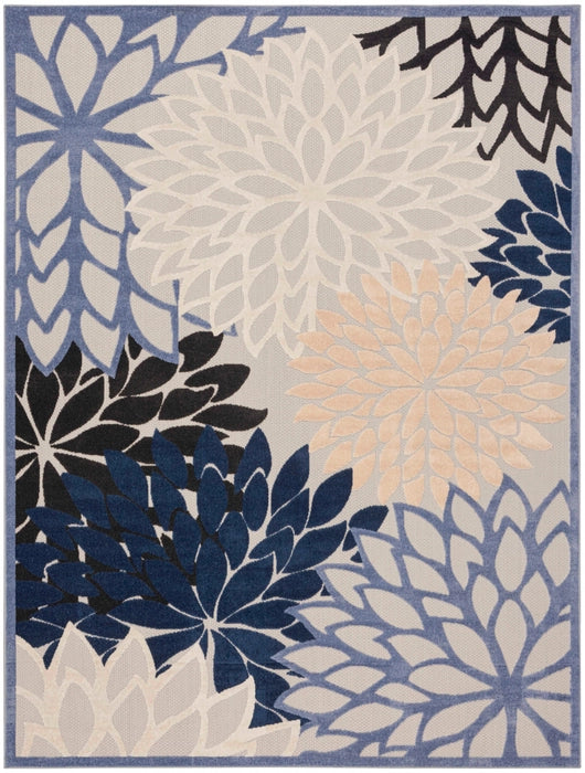 Nourison Rugs Aloha ALH05 Blue Multicolor Area Rug