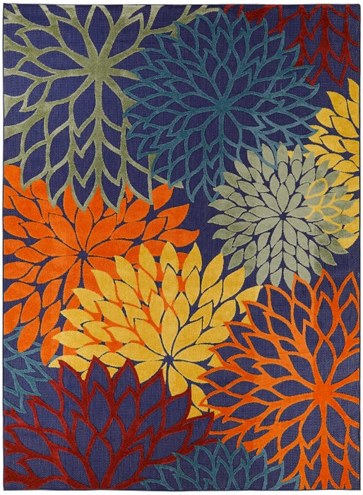 Nourison Rug Aloha ALH05 Navy Multicolor Area Rug