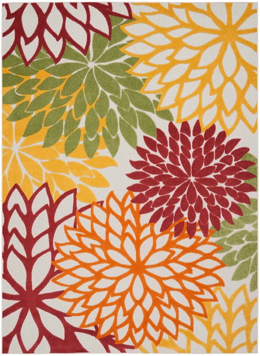Nourison Rug Aloha ALH05 Red Multicolor Area Rug