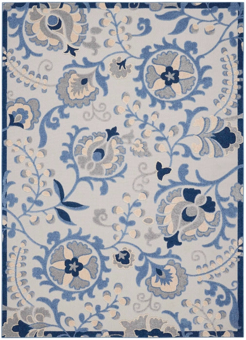 Nourison Rugs Aloha ALH17 Blue Grey Area Rug