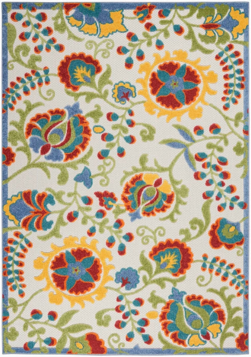 Nourison Rugs Aloha ALH17 Ivory Multicolor Area Rug