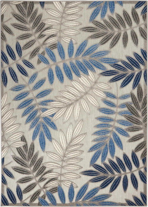 Nourison Rugs Aloha ALH18 Grey Blue Area Rug