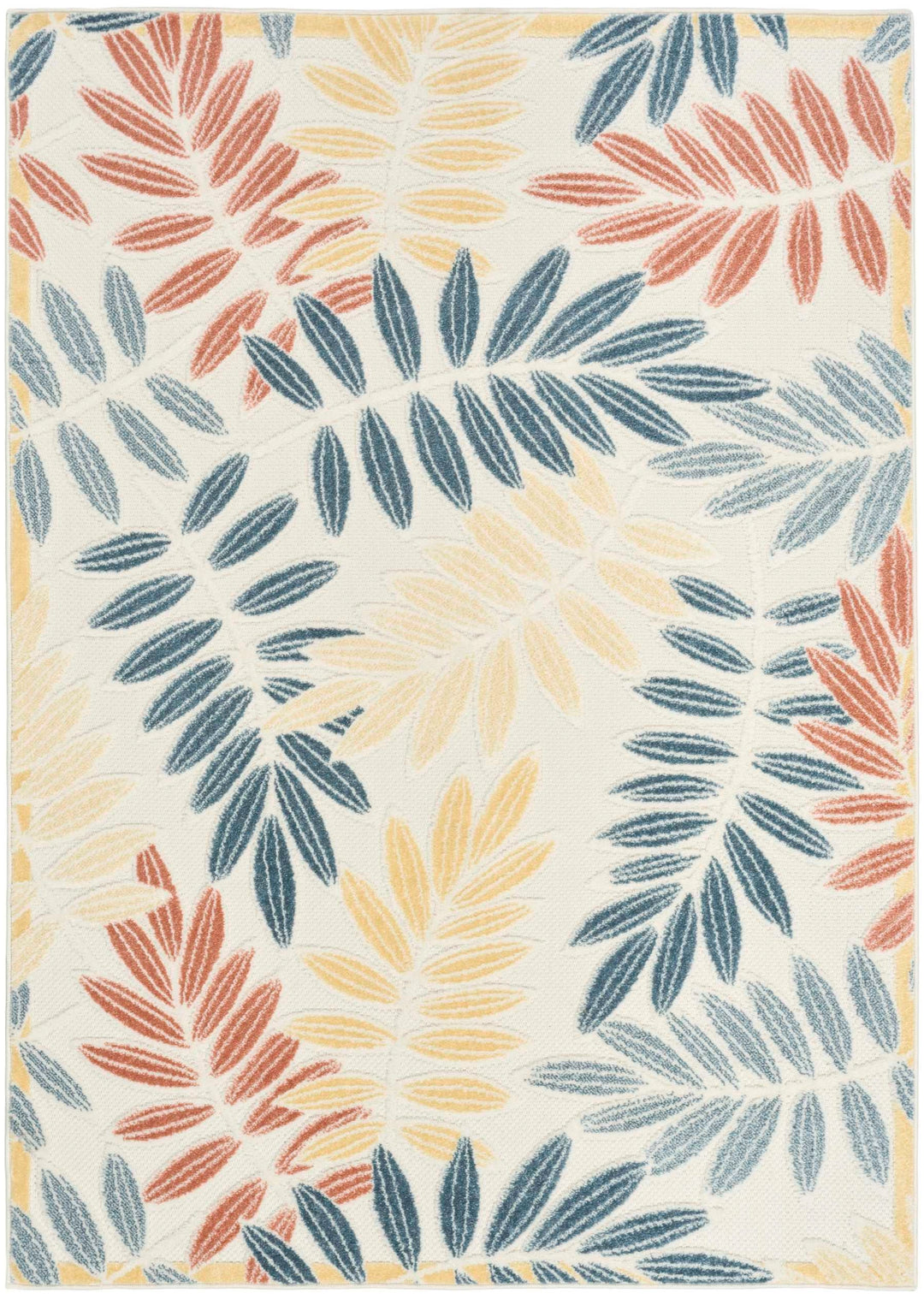 Nourison Rugs Aloha ALH18 Ivory Blue Area Rug