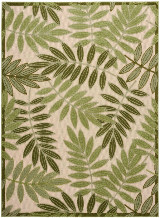 Nourison Rugs Aloha ALH18 Ivory Green Area Rug