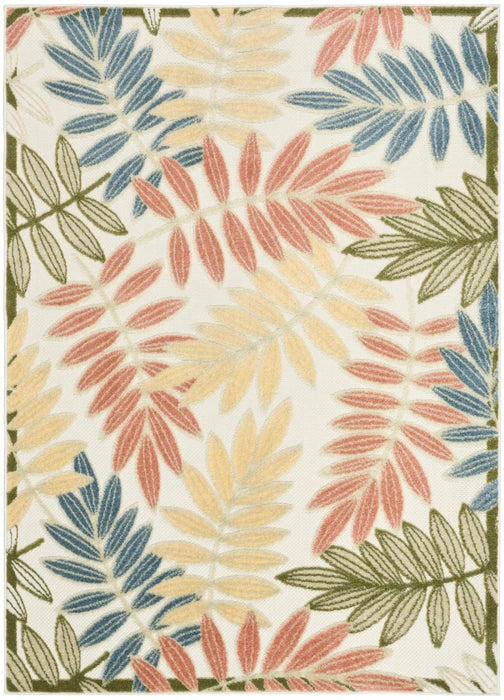 Nourison Rugs Aloha ALH18 Ivory Rose Area Rug