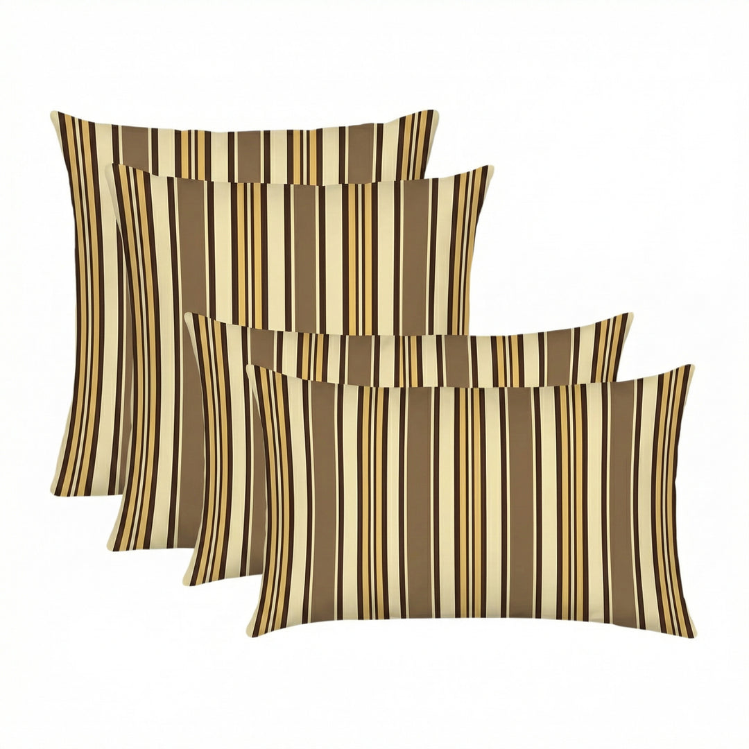 Designer Select Stripes Set of 4 Mixed Throw Pillows