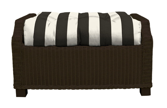 Tufted Ottoman Replacement Cushion Only, 24" x 20", Plaids & Stripes