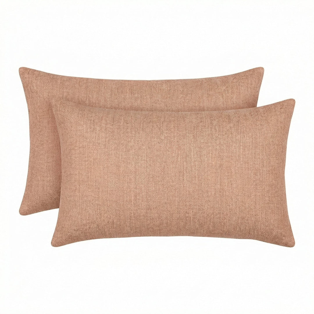 Designer Select Solids Set of 2 Lumbar Throw Pillows - RSH Decor