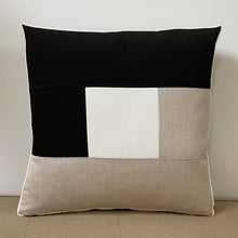 Sunbrella Window Box Pillow in Black/Flax