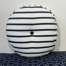 Sunbrella Hero Circle Pillow in Lido Stripe
