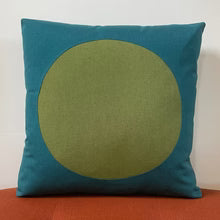 Sunbrella Dot Pillow in Cilantro/Peacock