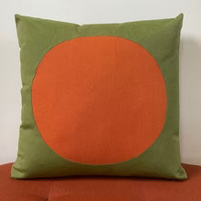 Sunbrella Dot Pillow in Cayenne/Cilantro