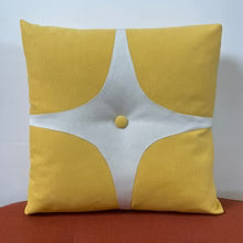 Sunbrella Astro Pillow in Daffodil/Off-White
