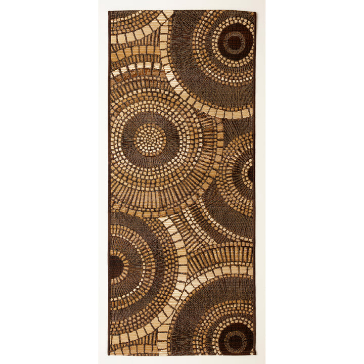 Liora Manne Marina Circles Indoor/Outdoor Rug | Brown