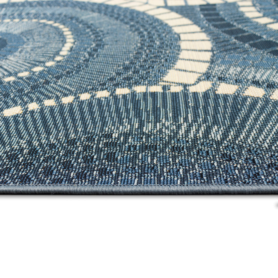 Liora Manne Marina Circles Indoor/Outdoor Rug | Delft