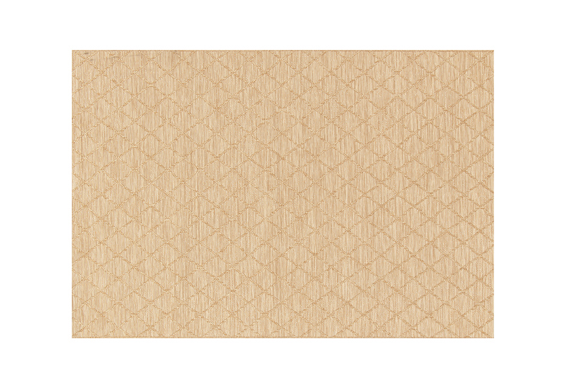 Woven Lattice Camel Outdoor Rug | Treasure Garden