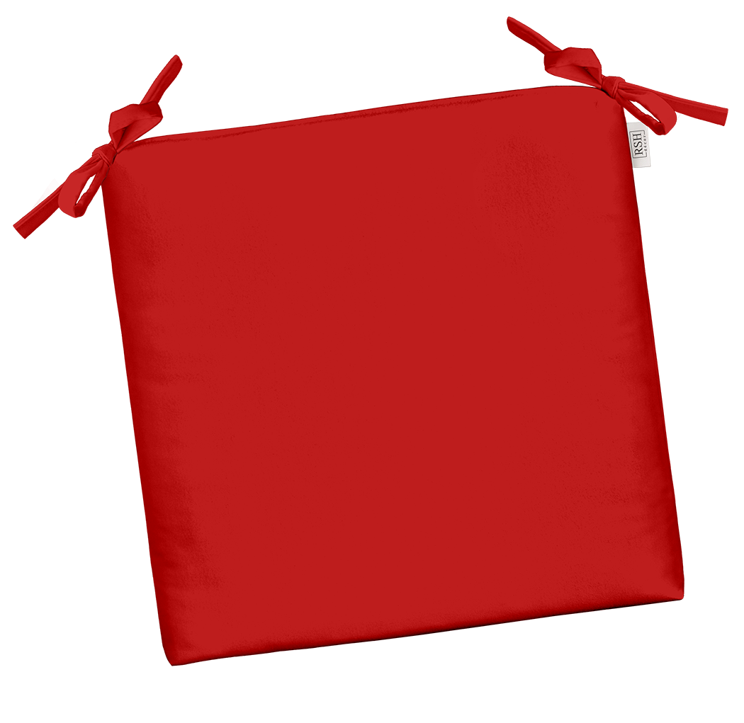Sunbrella Canvas Reds 2" Foam Dining Chair Cushion