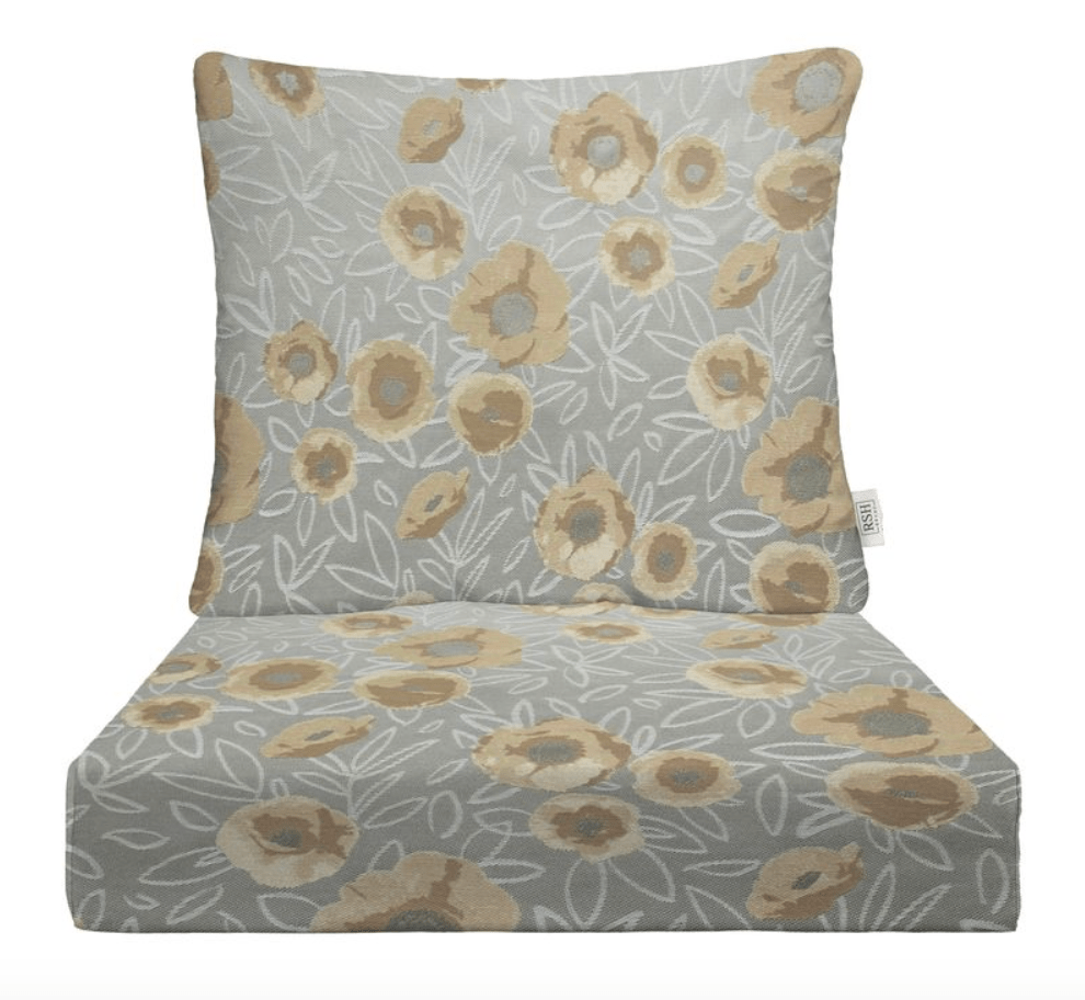 Acrylic Performance Fabric Deep Seating with Pillow Back Cushion Set - RSH Decor