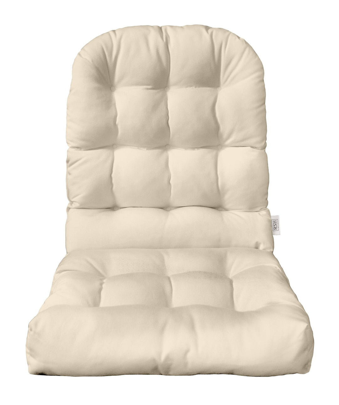 Adirondack Cushion, Tufted, 42.5" H x 21" W, Ivory - RSH Decor