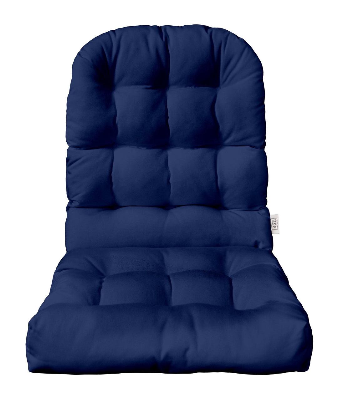 Adirondack Cushion, Tufted, 42.5" H x 21" W, Navy Blue - RSH Decor