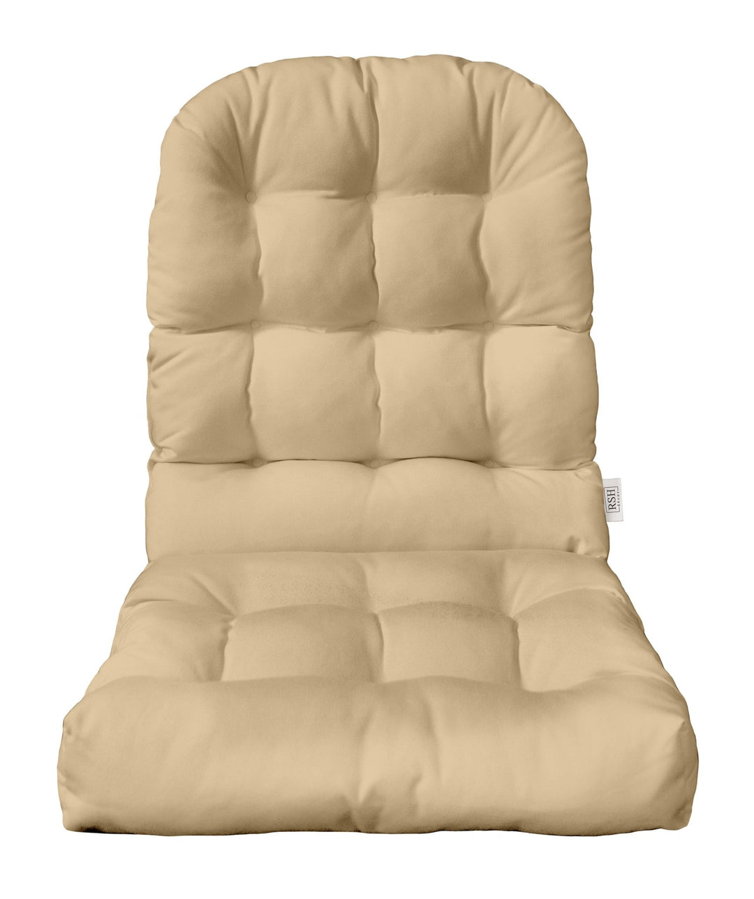 Adirondack Cushion, Tufted, 42.5" H x 21" W, Tan - RSH Decor