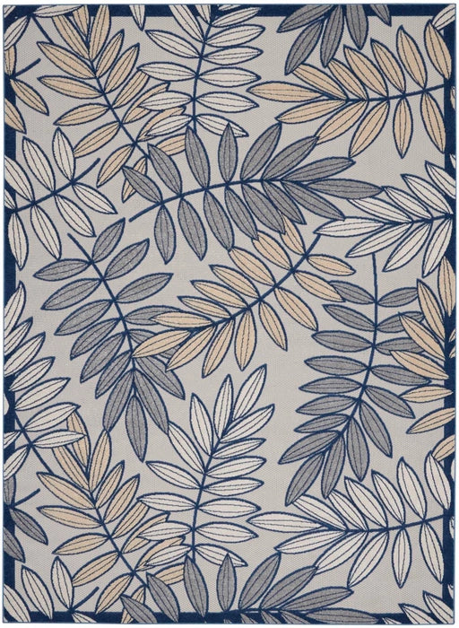 Nourison Rugs Aloha ALH18 Ivory Navy Area Rug
