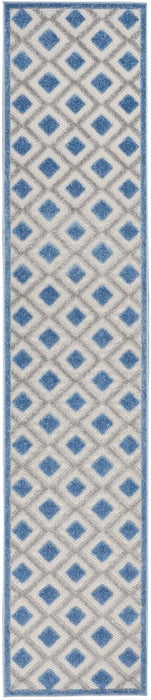 Nourison Rugs Aloha ALH26 Blue Grey Area Rug