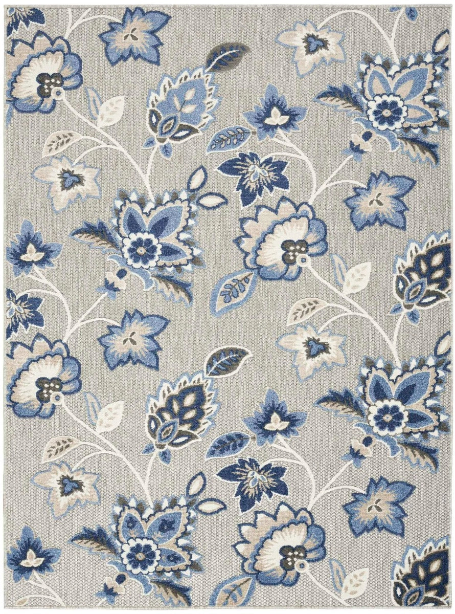 Nourison Rugs Aloha ALH31 Blue Grey Area Rug
