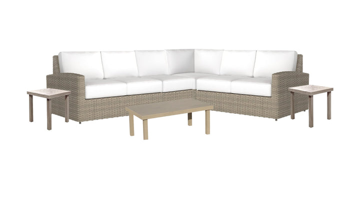 Biscayne 4 Piece Sectional and Table Set | Phisco Outdoor - RSH Decor