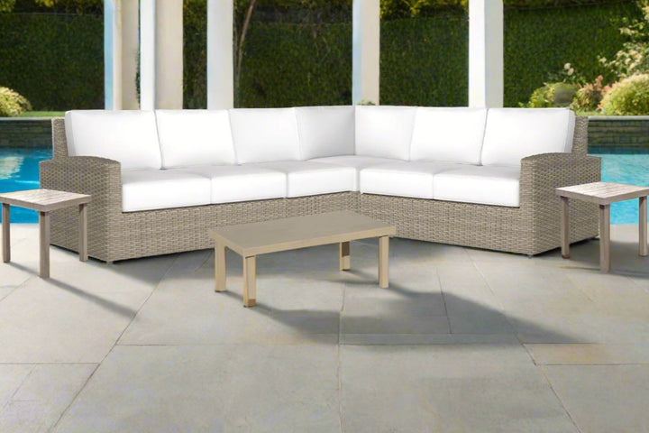 Biscayne 4 Piece Sectional and Table Set | Phisco Outdoor - RSH Decor