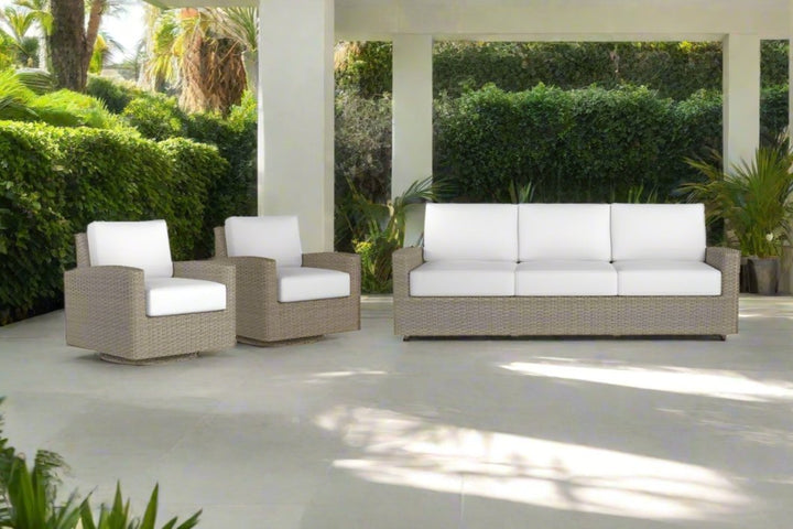 Biscayne Sofa and Swivel Rocker Chairs Set | Phisco Outdoor - RSH Decor