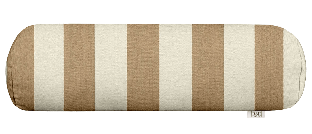 Sunbrella Stripes Bolster Neck Roll Pillow