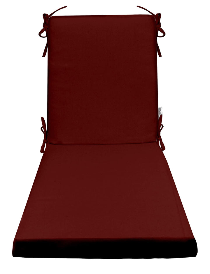 Chaise Lounge Chair Cushion | Foam | 72" H x 21" W | Sunbrella Canvas Burgundy - RSH Decor