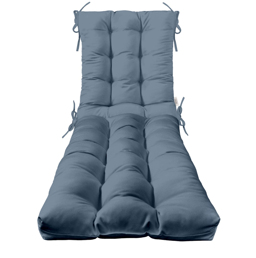 Chaise Lounge Chair Cushion | Tufted | 72" H x 22" W | Sunbrella Canvas Air Blue - RSH Decor