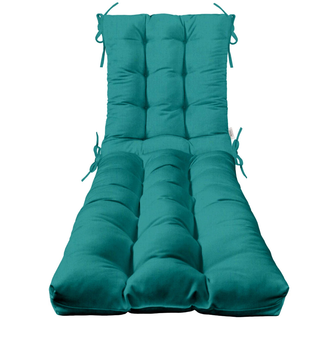 Chaise Lounge Chair Cushion | Tufted | 72" H x 22" W | Sunbrella Canvas Aruba - RSH Decor